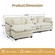 preview thumbnail 37 of 66, MCombo 111.8'' Modular Sectional Sofa Couch with Reversible Ottoman for Living Room, L Shaped Sofa, FSC Certified