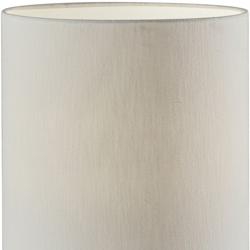 Natural Wood Base Table Lamp with White Drum Shade and Rotary Switch - 13” x 13” x 30.5” (D x W x H)