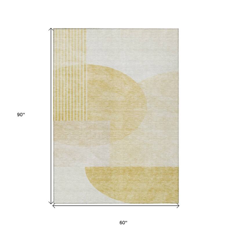 HomeRoots Geometric Transitional Rectangle Outdoor Rug