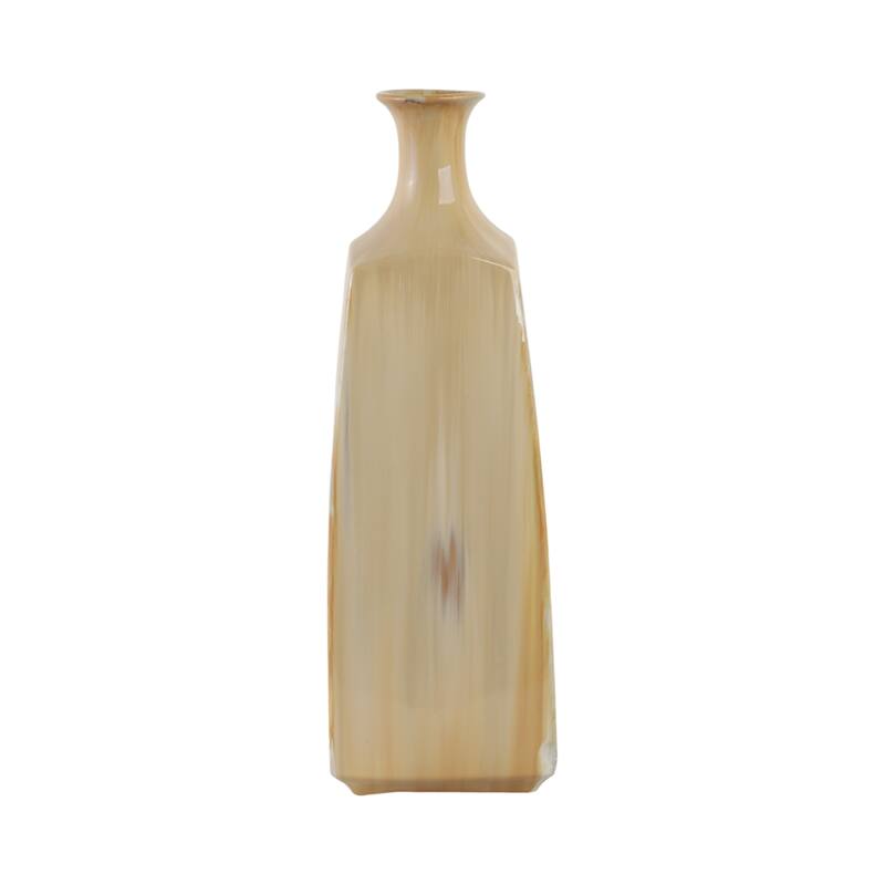 Stoneware Vase Sleek Decorative Contemporary Casual Home Style