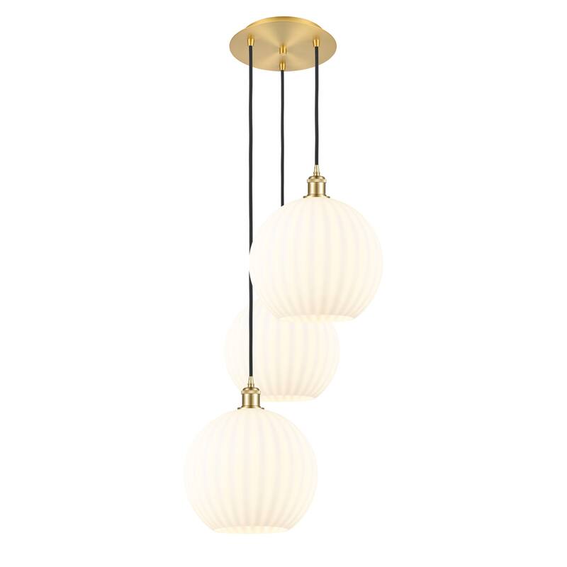 Innovations Lighting 113B-3P-39-19 White Venetian Pendant White
