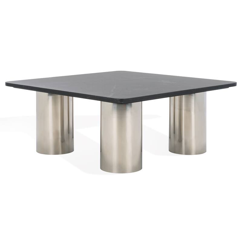 SAFAVIEH Couture Belynda Marble Top Coffee Table - 36"W x 36"D x 14"H