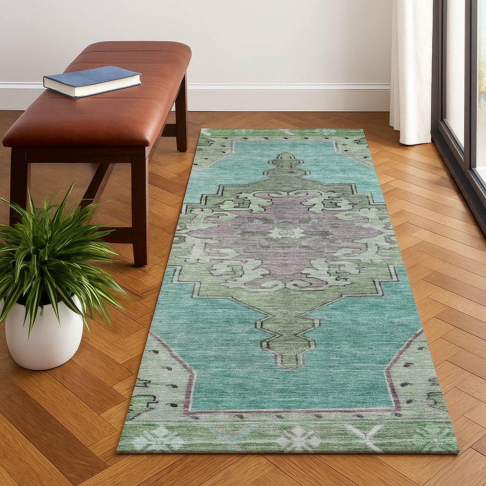 Premium Washable Super Soft Vintage Traditional Mayfield Rug