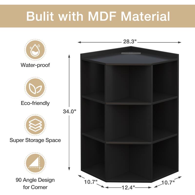 Corner Cube Storage with USB and Outlets Bed Bath & Beyond 39752514