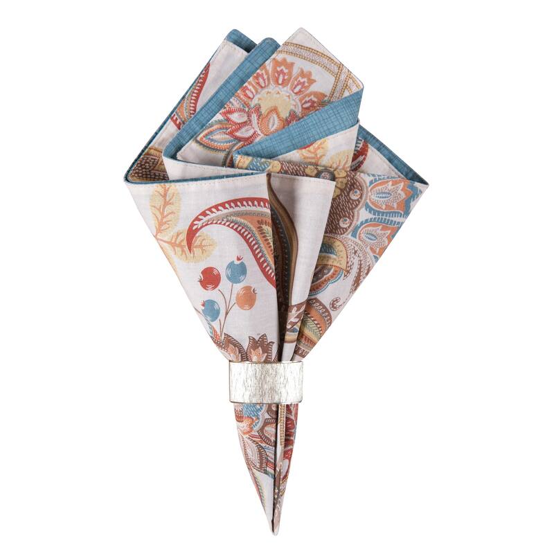 Lucianna Cotton Reversible Napkin Set of 6 - Set of 6