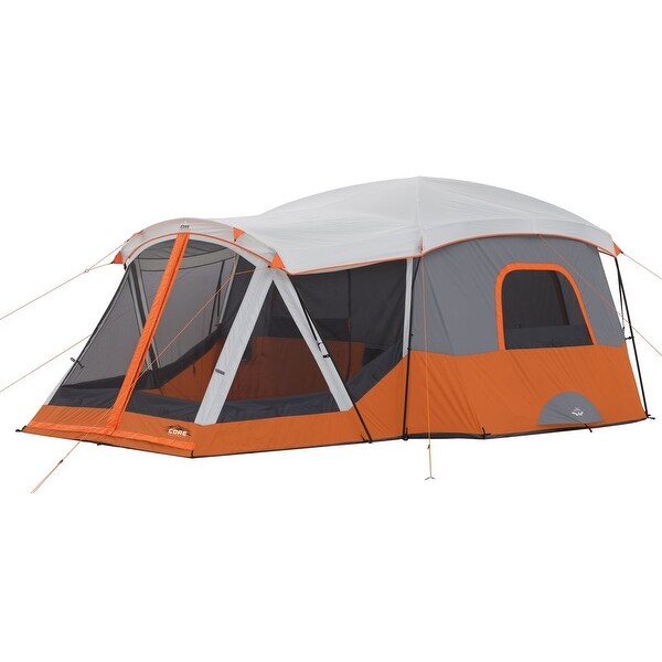 Shop CORE 11 Person Cabin Tent with Screen Room - Overstock - 20507439