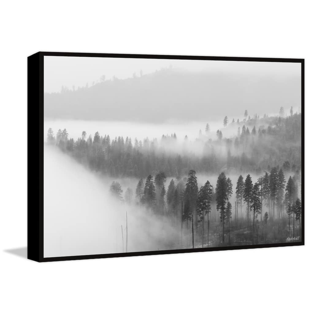 The Fog Is Coming Floater Framed Print on Canvas