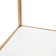 preview thumbnail 19 of 32, Kate and Laurel Melora Glam Metal and Wood 5-tier Corner Wall Shelf