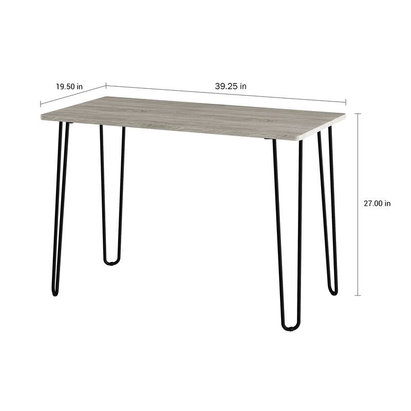 Lavish Home Modern Desk with Hairpin Legs
