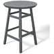preview thumbnail 109 of 111, Polytrends Laguna Hdpe All Weather Outdoor Patio 35" Round Bar Table