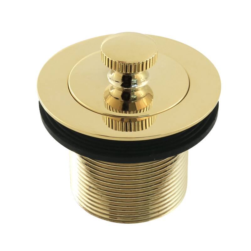 Kingston Brass Made To Match 1-1/2-Inch Lift and Turn Tub Drain with 1-1/2-Inch Body Thread - Polished Brass