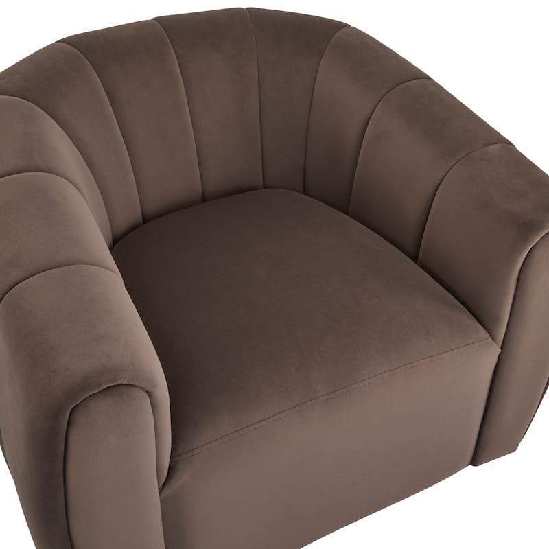 Monroe Indoor Modern Swivel Club Chair by Christopher Knight Home