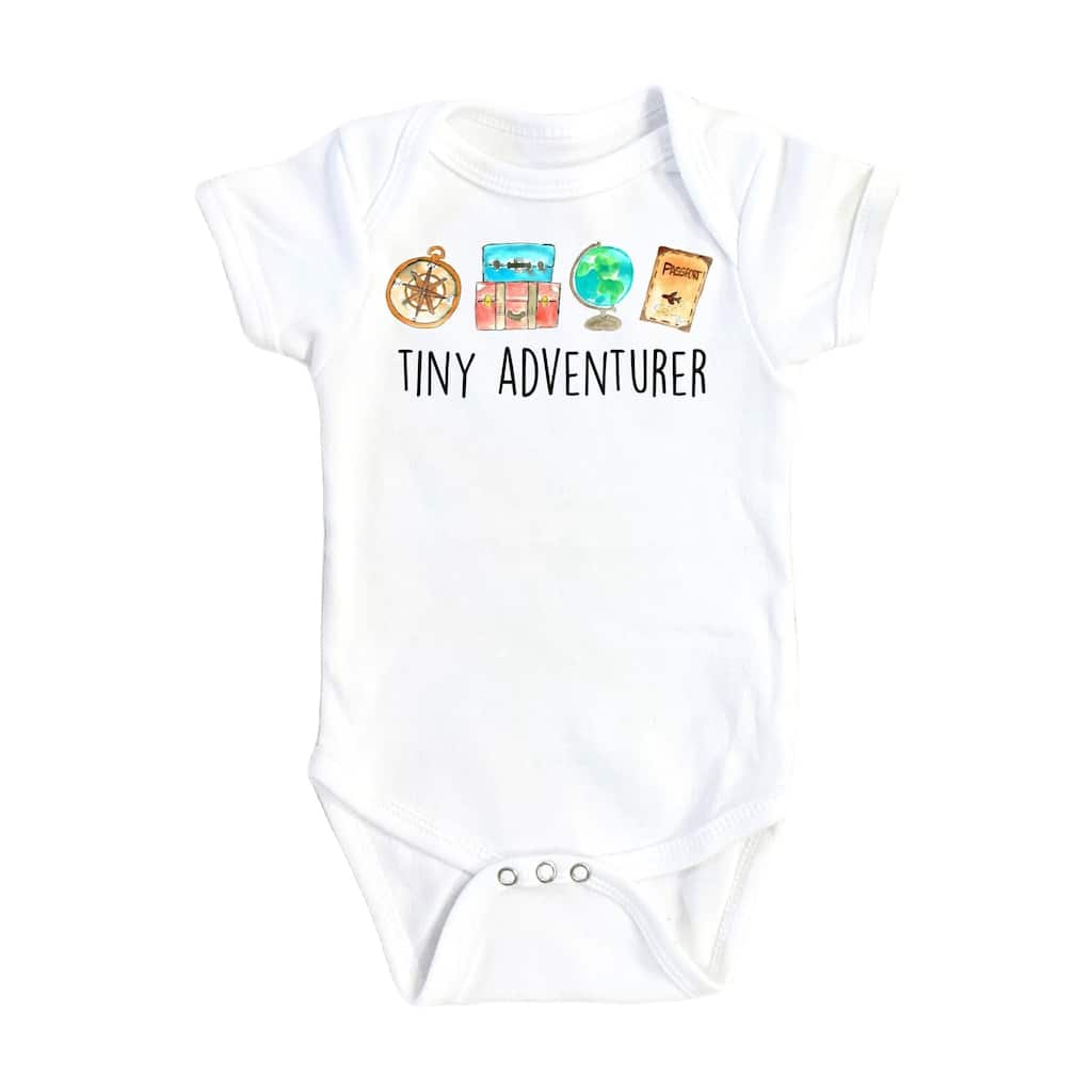 Travel Tiny - Baby Boy Girl Clothes Infant Bodysuit Funny Cute Newborn