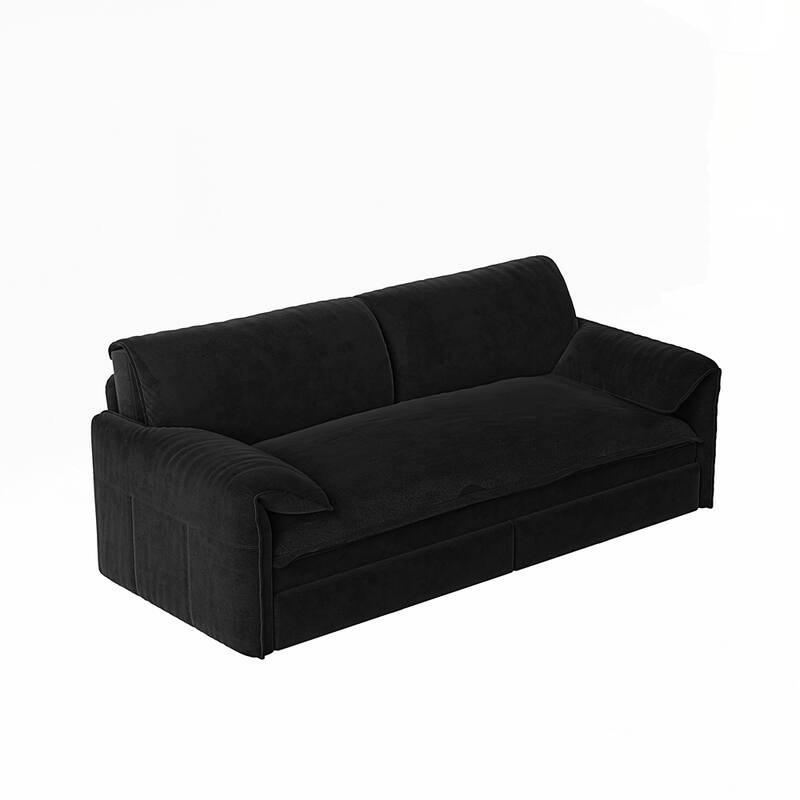 Convertible Sleeper Sofa Multi-Functional Velvet Loveseat Bed