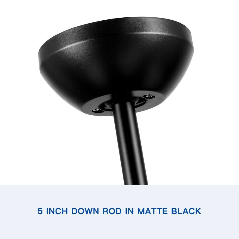 48" Integrated LED Ceiling Fan Lighting with Remote Control and Reversible Blades