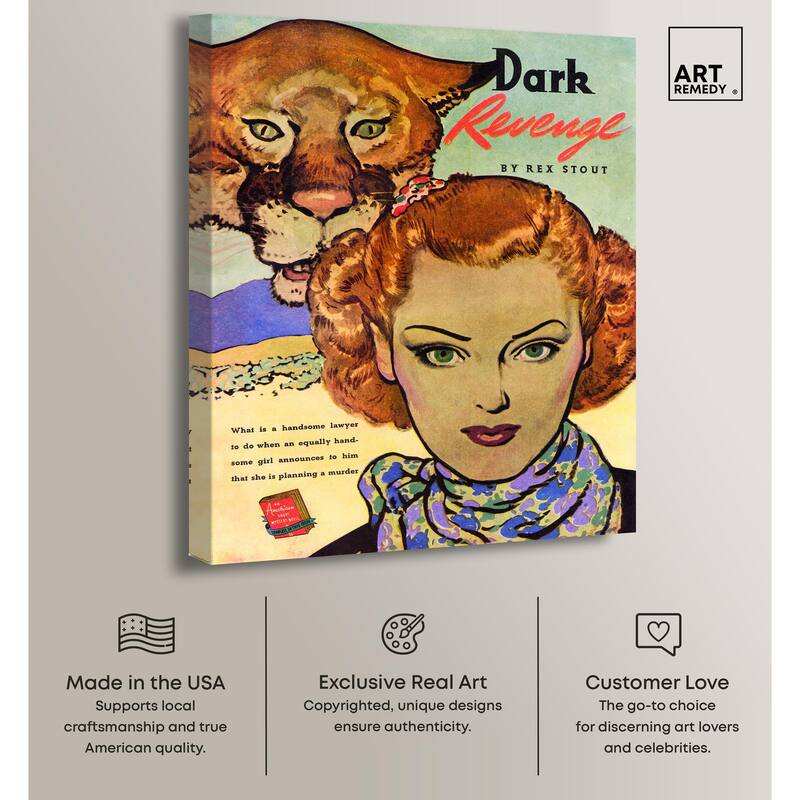 Dark Revenge Book 1939 Canvas by Art Remedy, Gallery Wrapped