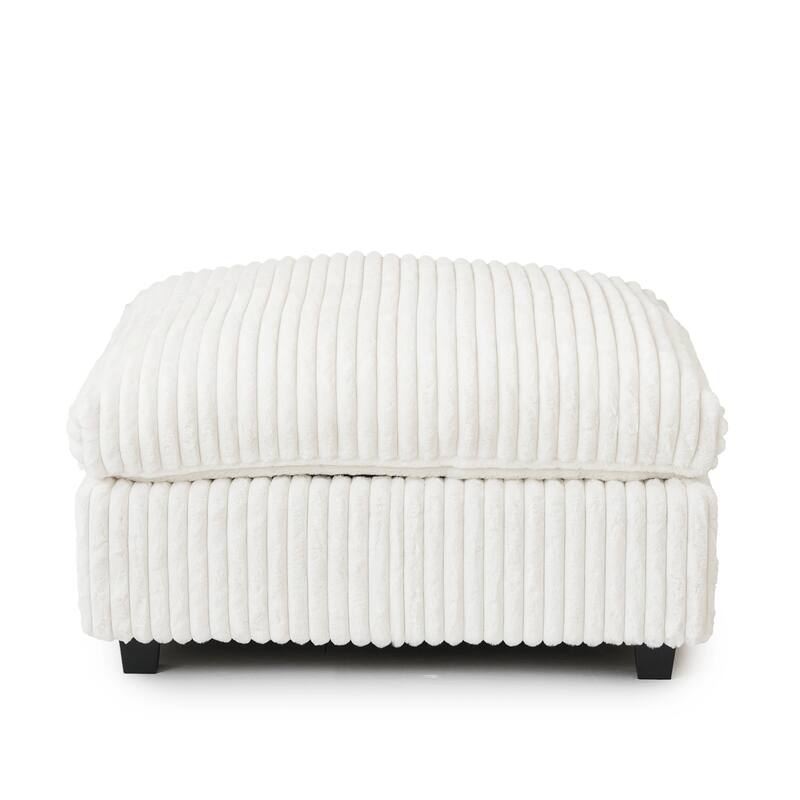 39.37'' Oversized Down Filled Overstuffed Upholstered Ottoman