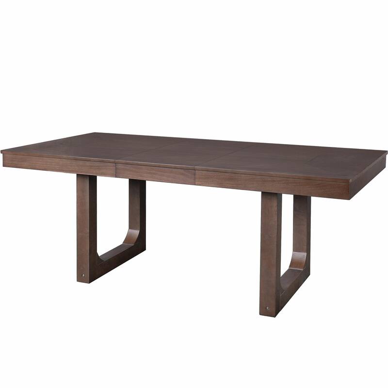 60-78" Expandable Dining Table Set - Rubberwood Legs