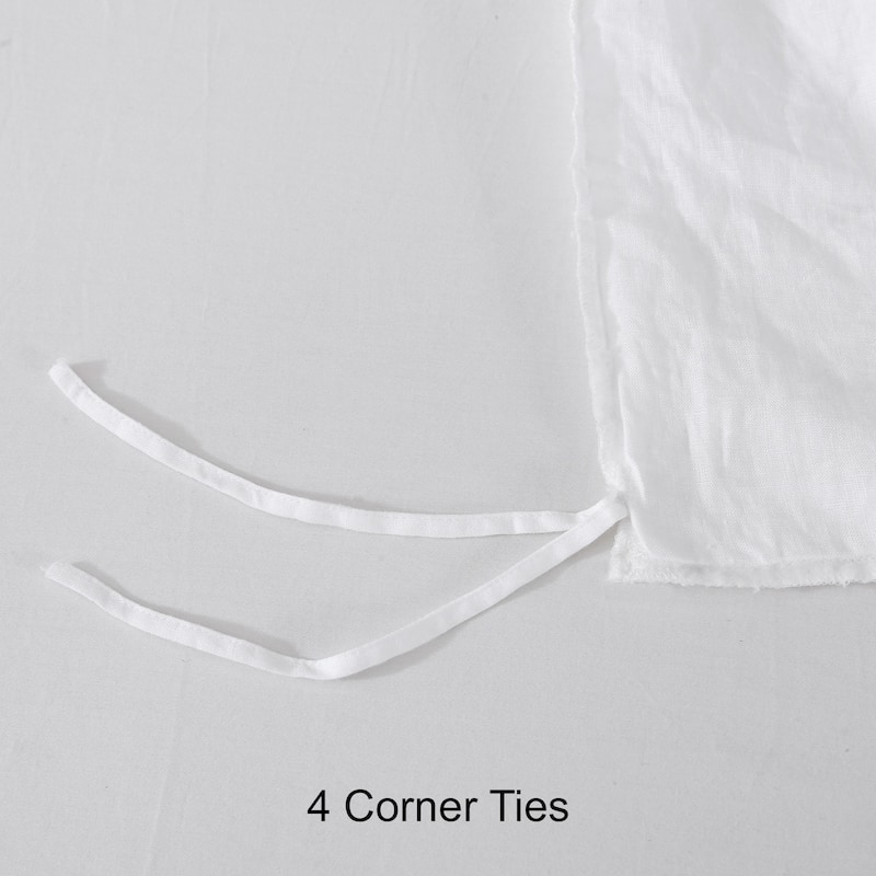 Highland Feather 100% French Linen Duvet Cover Set - 1 Duvet Cover & 2 Pillowcases - Gift Set - Ultra-Soft & Breathable