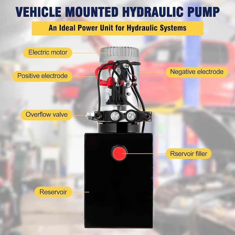 Double Acting Hydraulic Pump Power Unit 12V