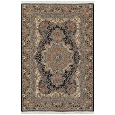 Style Haven Manchester Byzantine Medallion Fringe Area Rug
