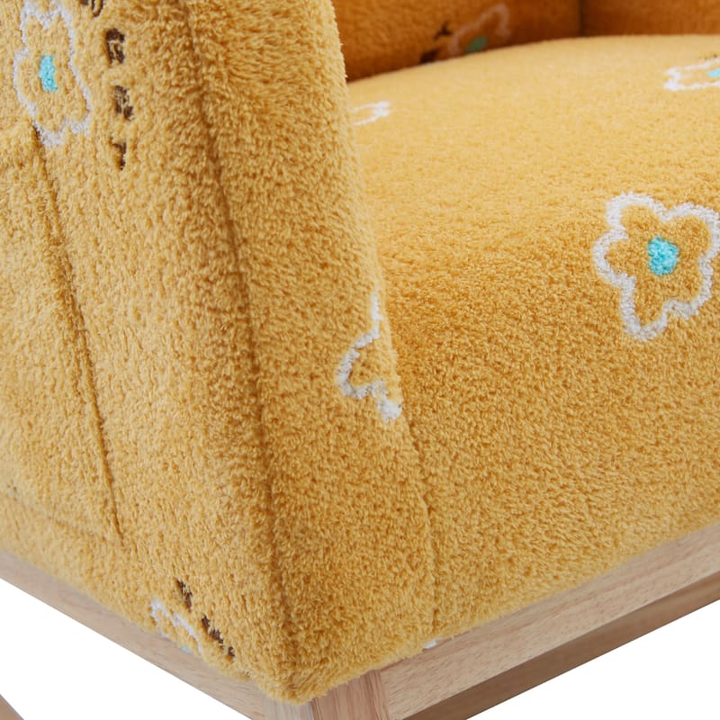 Nursery Rocking Chair High Back Accent Rocker for Living Room