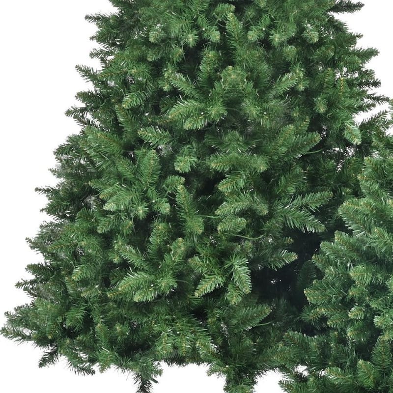 HomeRoots Three Piece Pre Lit Extra Full Frosted Pine Christmas Tree Set - Green - 51.20 in. x 96.00 in. x 51.20 in.