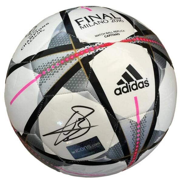 Shop Gareth Bale Signed 2016 Uefa Champions League Final Soccer Ball Icons Overstock 19559382