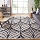 preview thumbnail 16 of 137, SAFAVIEH Handmade Capri Ilianka Wool Rug 10' x 14' - Black/Ivory - Rectangle