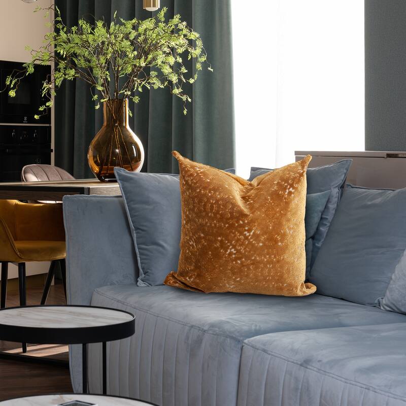 Allan Andrews 20 in. x 20 in. Pillow Pisani Gold - Down Insert