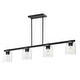 preview thumbnail 1 of 9, Maxim 21236 Scoop 4 Light 46" Wide Linear Pendant Black