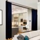 preview thumbnail 15 of 13, InStyleDesign 96"H Room Divider Curtain with Grommet (1 Panel) 150w x 96h - Dark Blue
