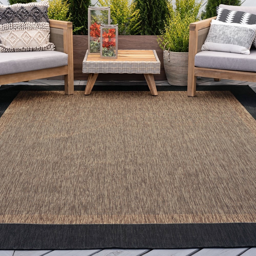 Exo Coastal Border Indoor/Outdoor Area Rug