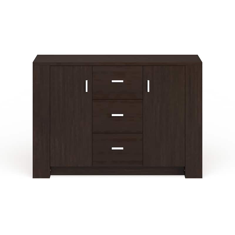 Furniture of America Clayton Modern Cappuccino 12-shelf Dining Buffet