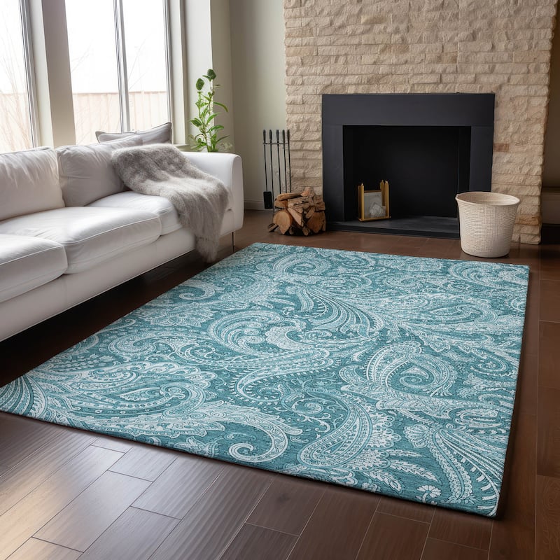 Premium Washable Super Soft Traditional Paisley Mayfield Rug
