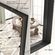 preview thumbnail 4 of 78, Extra Large Metal Frame Wall Mirror Black Tempered Glass for Bathroom