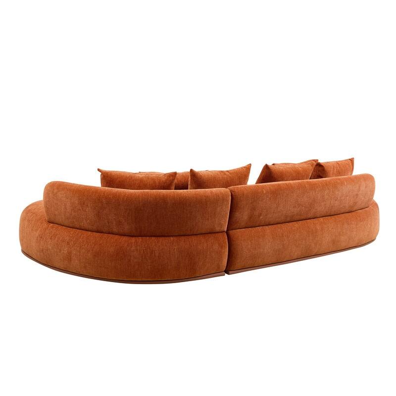 134.63" Oversize Cloud Sectional Couch with L-Shape Chaise, Modern Upholstered Sofa with Deep Seat for Living Room