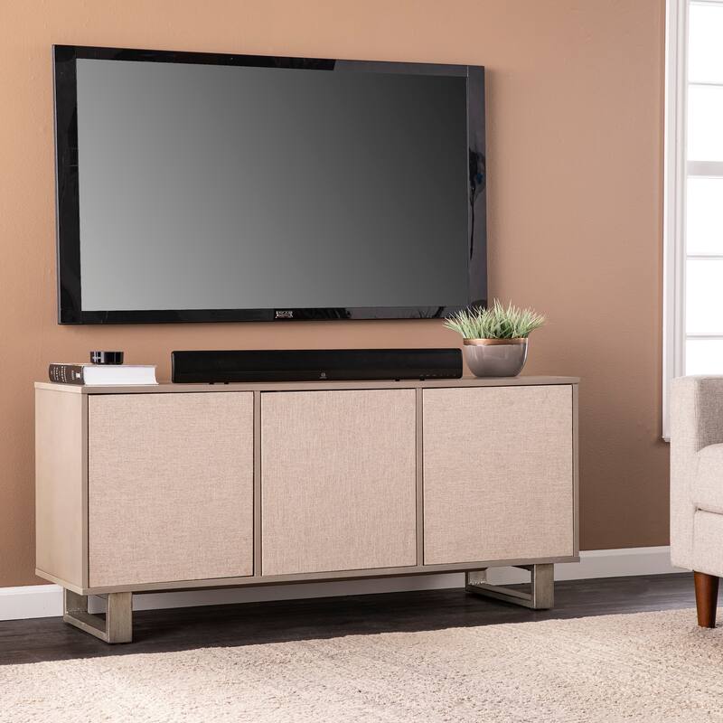 SEI Furniture Abigail 3-Door Media TV Stand for TV's up to 52"
