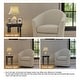 preview thumbnail 85 of 92, Modern Upholstered Swivel Barrel Chair Living Room Accent Chair