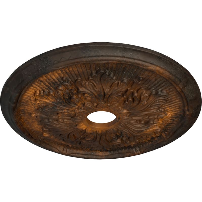 23 3/4"OD x 3 5/8"ID x 1 7/8"P Luton Leaf Ceiling Medallion