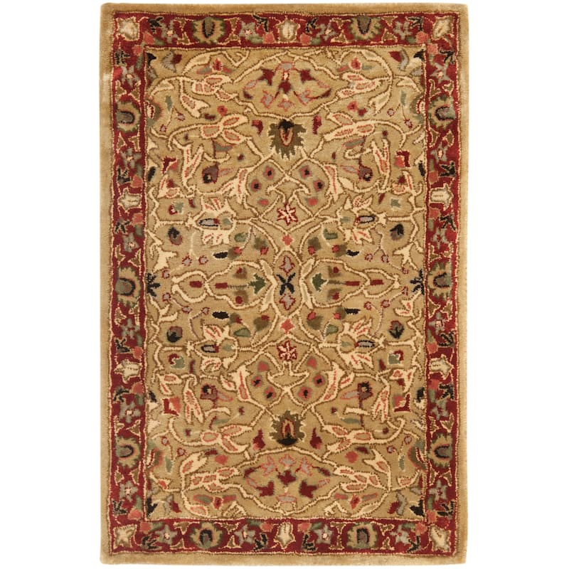 SAFAVIEH Handmade Persian Legend Lotte Traditional Oriental Wool Rug - 2' x 3' - Gold/Rust