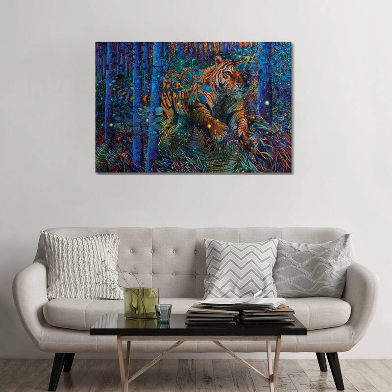 iCanvas "Tiger Fire Smaller" by Iris Scott Canvas Print - 32x48x1.5