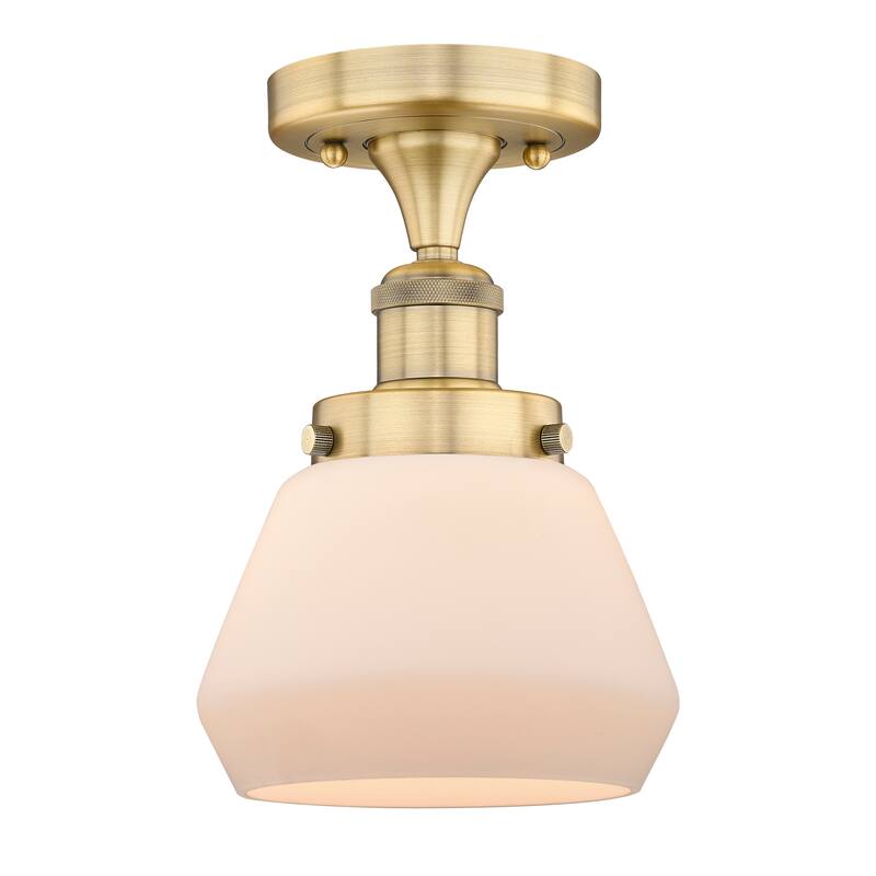 Innovations Lighting Fulton - 1 Light 7" Semi-Flush Mount