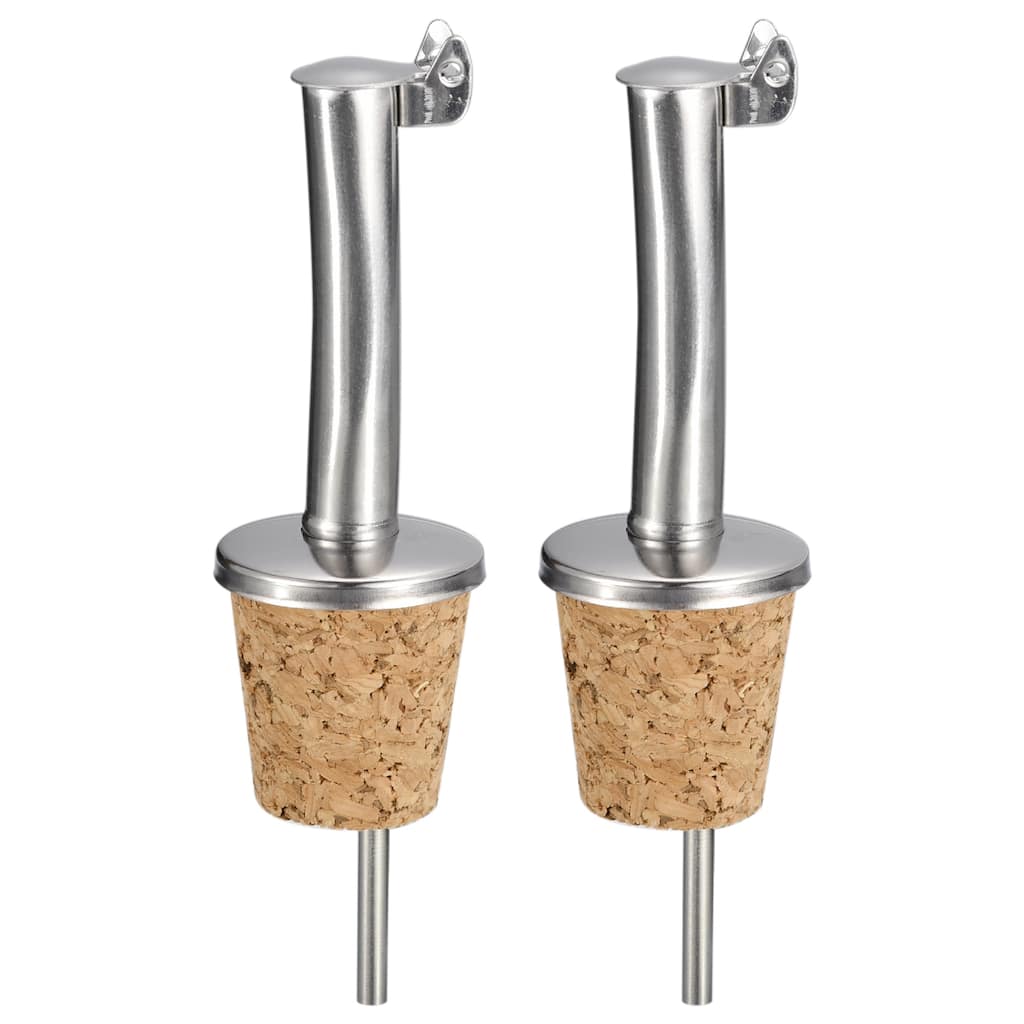 Auto Flip Olive Oil Spout, for Pours Liquid, Olive Oil, Wine, Vinegar - Silver