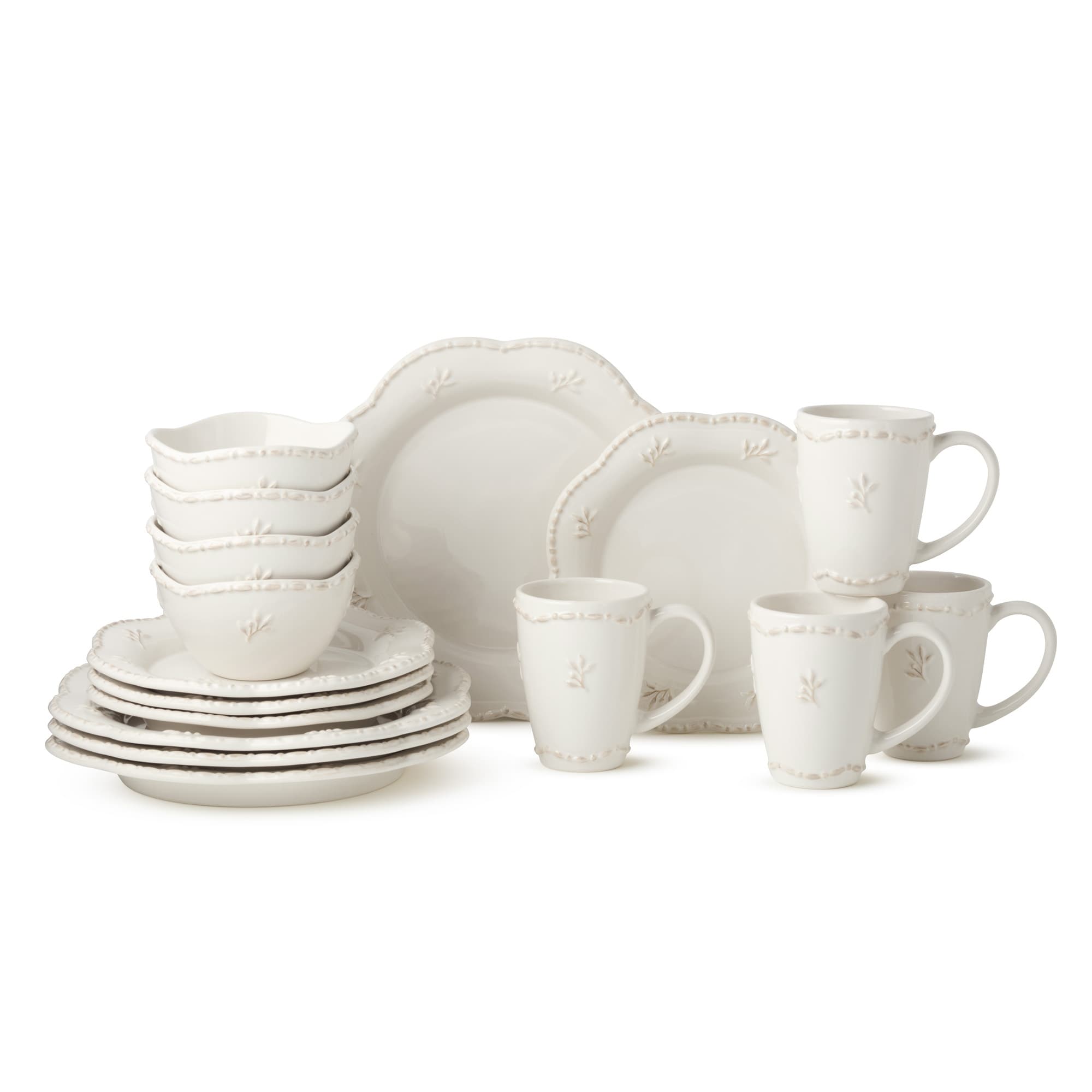 Certified International Heritage Beads 16 Pice Dinnerware Set,Service for 4
