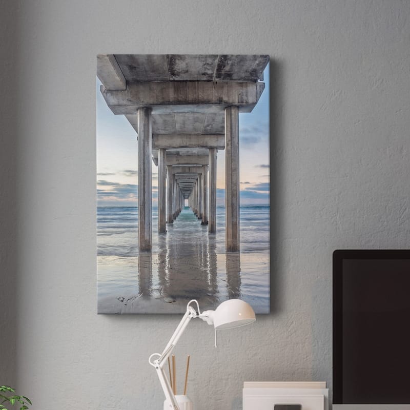 Scripps Pier Premium Gallery Wrapped Canvas - Ready to Hang