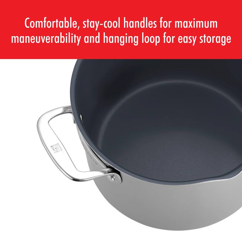 ZWILLING Clad CFX 8-qt Stainless Steel Ceramic Nonstick Stock Pot