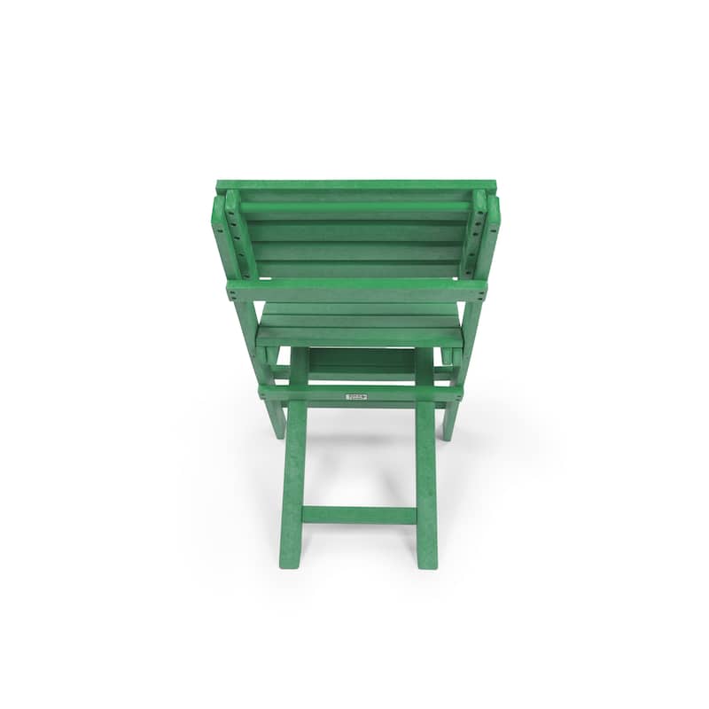 Las Cabos Fully Assembled All-Weather Recycled HDPE Outdoor Folding Bistro Chair