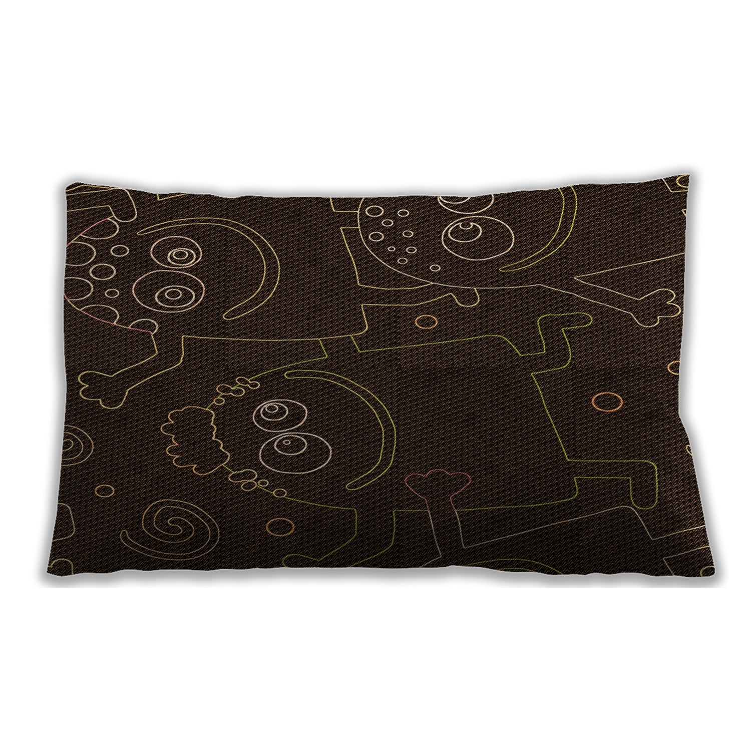 Black night pillow top