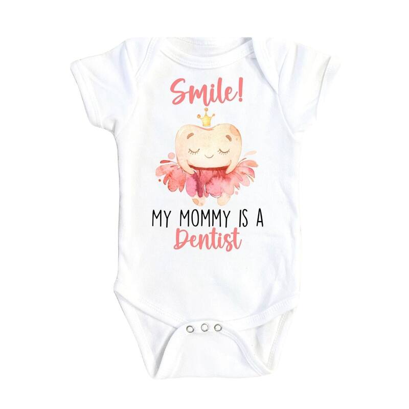 Dental - Baby Boy Girl Clothes Infant Bodysuit Funny Cute Newborn 20 - White - Newborn